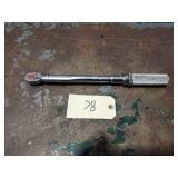 Snap On QJR284D 3/8 Drive Click Type Torque Wrench