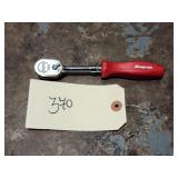 Snap On THLD72 1/4' Drive Red Hard Handle Ratchet