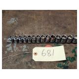 14pc Matco Silver Eagle 3/8' Dr Metric Socket Set