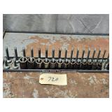 14pc Snap On 1/2' Drive Metric Impact Socket Set