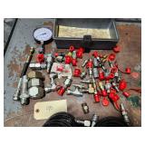 Pressure Gauge w/ Assorted Lines & Fittings