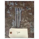Qty 4 Snap On 1/4' Drive Various Length Extensions
