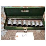 8pc SK Tools 1/2' Drive 12pt Metric Socket Set