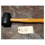SK Tools 8723 Wooden Handle Black Rubber Mallet