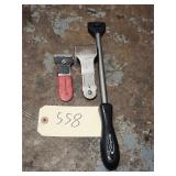 Qty 3 Assorted Razor Blade Gasket Scrapers