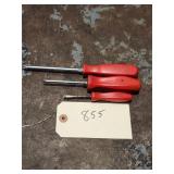 Qty 3 Assorted Snap On Hard Handle Screwdrivers