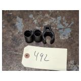 3x Snap On Offset Spark Plug & O2 Sensor Sockets