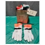 Qty 10 Kunz #1200 High-Voltage Leather Gloves