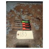 Qty 5 Assorted Snap On Mini Soft Grip Picks