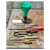 Qty 10 Assorted Snap On Hand Tools Wrench Funnel