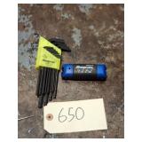 Qty 2 Snap On Metric Allen Key Set AWMEF7K