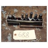 7pc Asst Brand Hex Bit Sockets 3/8' & 1/2' Drive