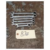 Qty 6 GearWrench Ratcheting Combination Wrenches