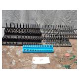 Qty 8 Assorted Plastic Socket Organizers / Trays