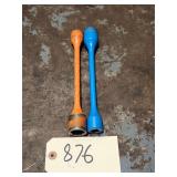 Qty 2 Blue Point 1/2' Drive Torque Stick Sockets