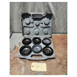 Lisle 61500 17Pc HD Oil Filter End Cap Wrench Set