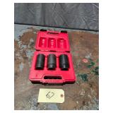 Mac Tools AS4549 3Pc FWD Axle Nut Socket Set
