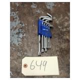 9pc Heytec T-10 - T50 Torx Allen Key Set