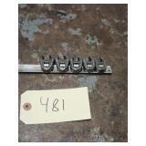 5pc Snap On SAE Flare Nut Crowfoot Wrench Set