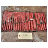 Snap On C-211B 19pc Punch & Chisel Set w/ Pouch