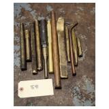 Qty 12 Assorted Brass Punches / Drifts