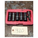 Matco Tools SCDPT6 6pc Thinwall Impact Socket Set