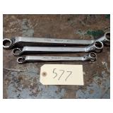 Qty 3 Snap On Metric Offset Double Box End Wrench