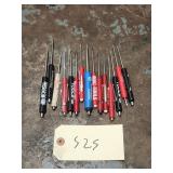 Qty 15 Snap On Matco Mac Mini Pocket Screwdrivers