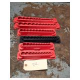 Qty 6 Snap On Magnetic Socket Trays / Holders
