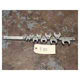 10pc 3/8' Drive 3/8' - 1' Crowfoot Wrench Set