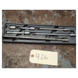 6 Piece Snap On / SK Tool 3/8' Drive Extension Set