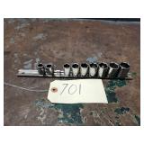 9pc Snap On 3/8' Drive Metric Shallow Socket Set