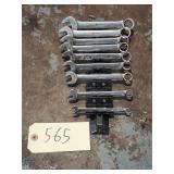 9pc Snap On Metric Combination Stubby Wrench Set