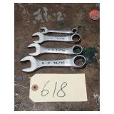 4pc SK Tools SAE Stubby Combination Wrench Set