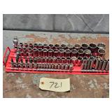 70pc Craftsman 1/4' 3/8' 1/2' Drive Socket Sets