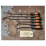 Qty 6 Assorted Matco Tools Orange & Black Picks
