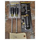 New Klein Ratcheting Screwdriver & Nut Driver Set