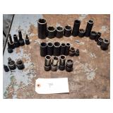 Qty 30 Assorted Matco Tools Impact Sockets