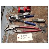 Qty 7 Assorted Blue Point Hand Tools Pliers & More