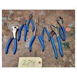 Lot of 7 Assorted Blue Point Pliers / Cutters