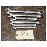 6pc SK Tools SAE 12 Point Combination Wrench Set
