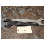Qty 2 SAM 38mm Open End Machinist Wrench