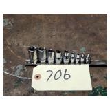 9pc Snap On Combo Drive E Torx Shallow Socket Set