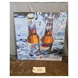 Blue Light Beer Metal Sign