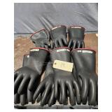 Lot of 6 Salisbury Electrical Rubber Gloves sz 11