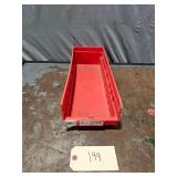 Akro-Mils Red Shelf Bin