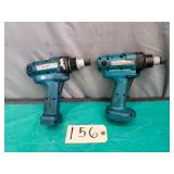 Qty 2 Makita 14.4 & 9V Cordless Screwdrivers