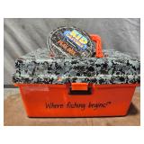 New Kid Casters Orange Tackle Box Missing Latch