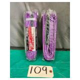 Qty 2 New Haul Master 62721 6.5'x2' Webbing Sling