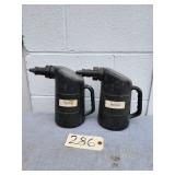 Lot of 2 2-quart battery water filler bottles